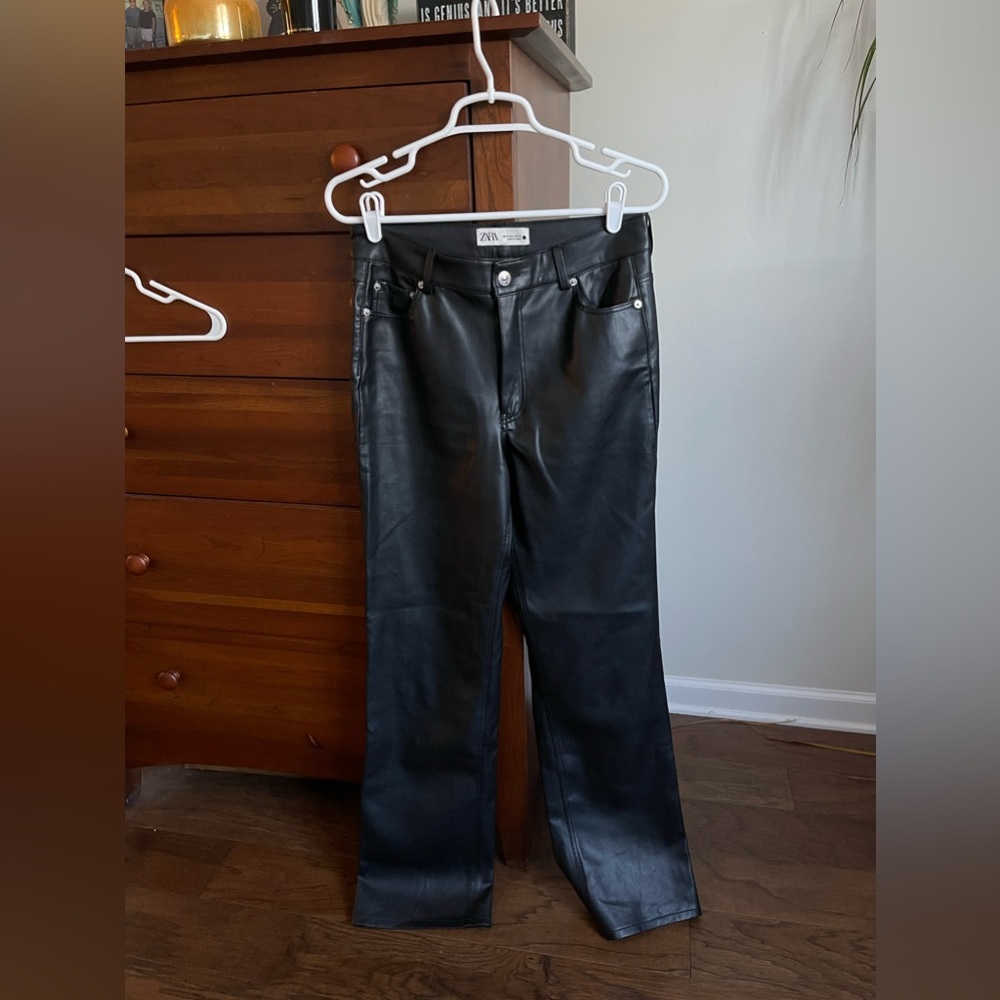 Zara leather pants